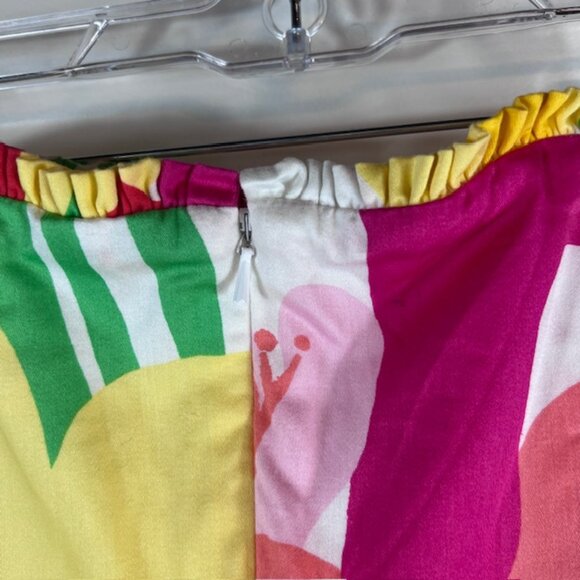 Lilly Pulitzer Blossom Lavish Strapless Floral Cotton Fit and Flare Dress Size 4 - Picture 7 of 12